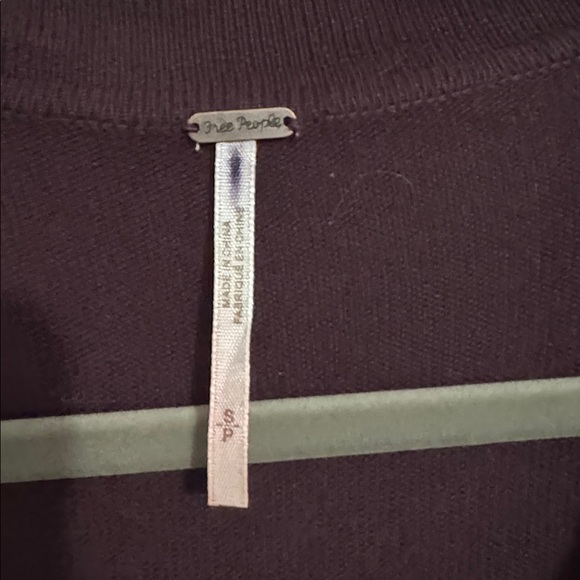 Free People Easy Kinda Love Oversized Knitted Romper in Burgundy - Picture 7 of 8